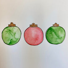 Load image into Gallery viewer, Watercolor Holiday Card by GS
