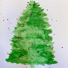 Load image into Gallery viewer, Watercolor Holiday Card by GS
